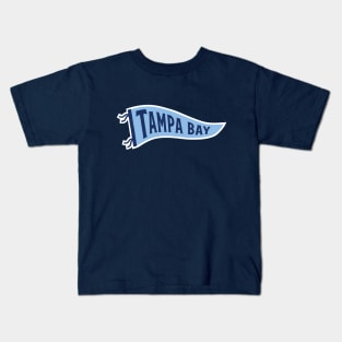 Tampa Bay Pennant - Navy Kids T-Shirt